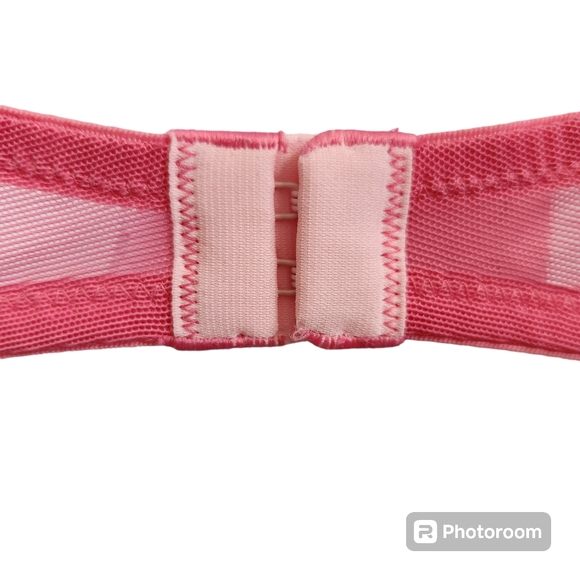 Victoria's Secret VTG Y2K Underwire Sheer Embroidered Lace Lt Push Up Bra 36D - Picture 9 of 15